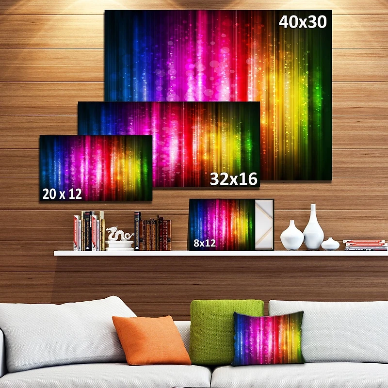 Design Art Glowing Background Canvas Print