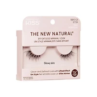 KISS The New Natural, False Eyelashes, Glowy Skin, Single Pack, 1 Pair., False Eyelashes, Glowy