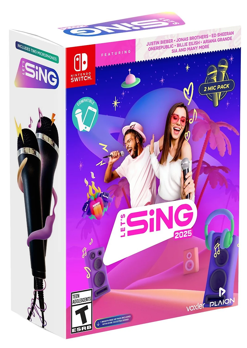 LETS SING 2025 (2 MICROPHONE BUNDLE) SWITCH