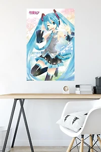 Hatsune Miku - Waving Wall Poster, 22.375" x 34"
