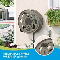 125FT SIDEWINDER WALL MOUNT HOSE REEL, WALL MOUNT HOSE REEL