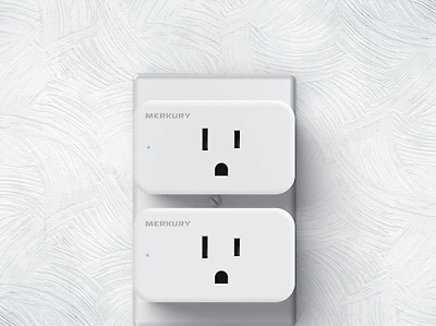 Pack de 2 prises Wi-Fi intelligentes Merkury Prise Wi-Fi intelligente 2PK