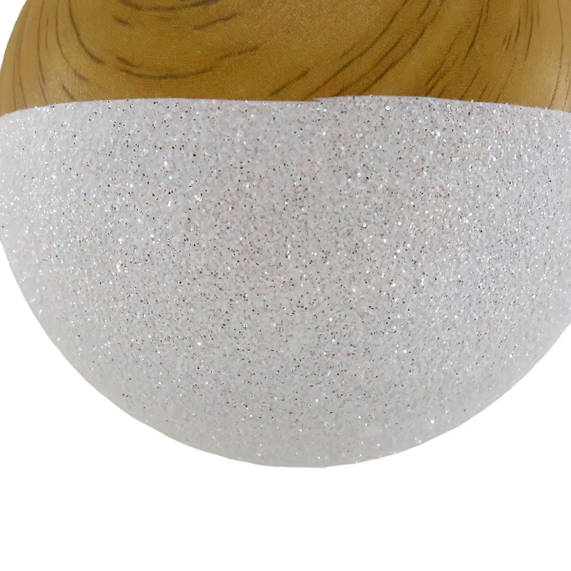 Holiday Time Ornement Boule en Bois Peinte