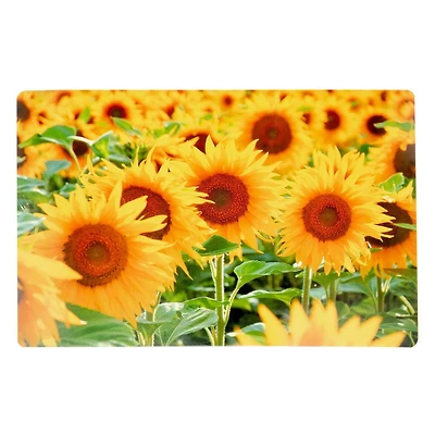 Set De Table En Plastique (Champ De Tournesols)-Set of 12