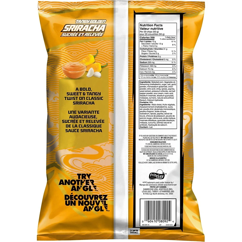 Doritos Tangy Golden Sriracha flavoured Tortilla Chips