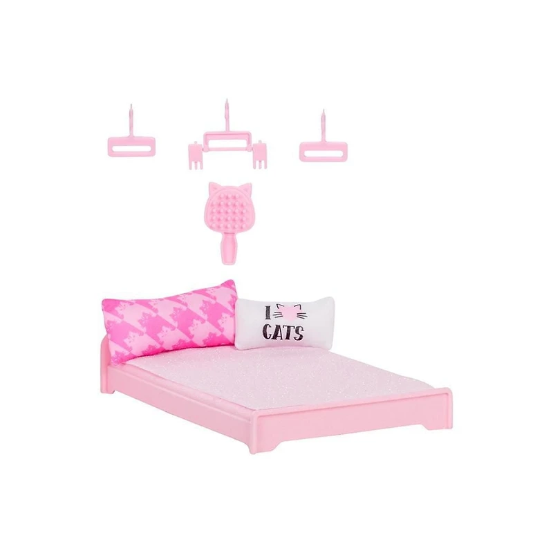 Jeu de sac à dos chambre à coucher Na Na Na Surprise 3 en 1, poupée-mannequin Reena De La Rosa