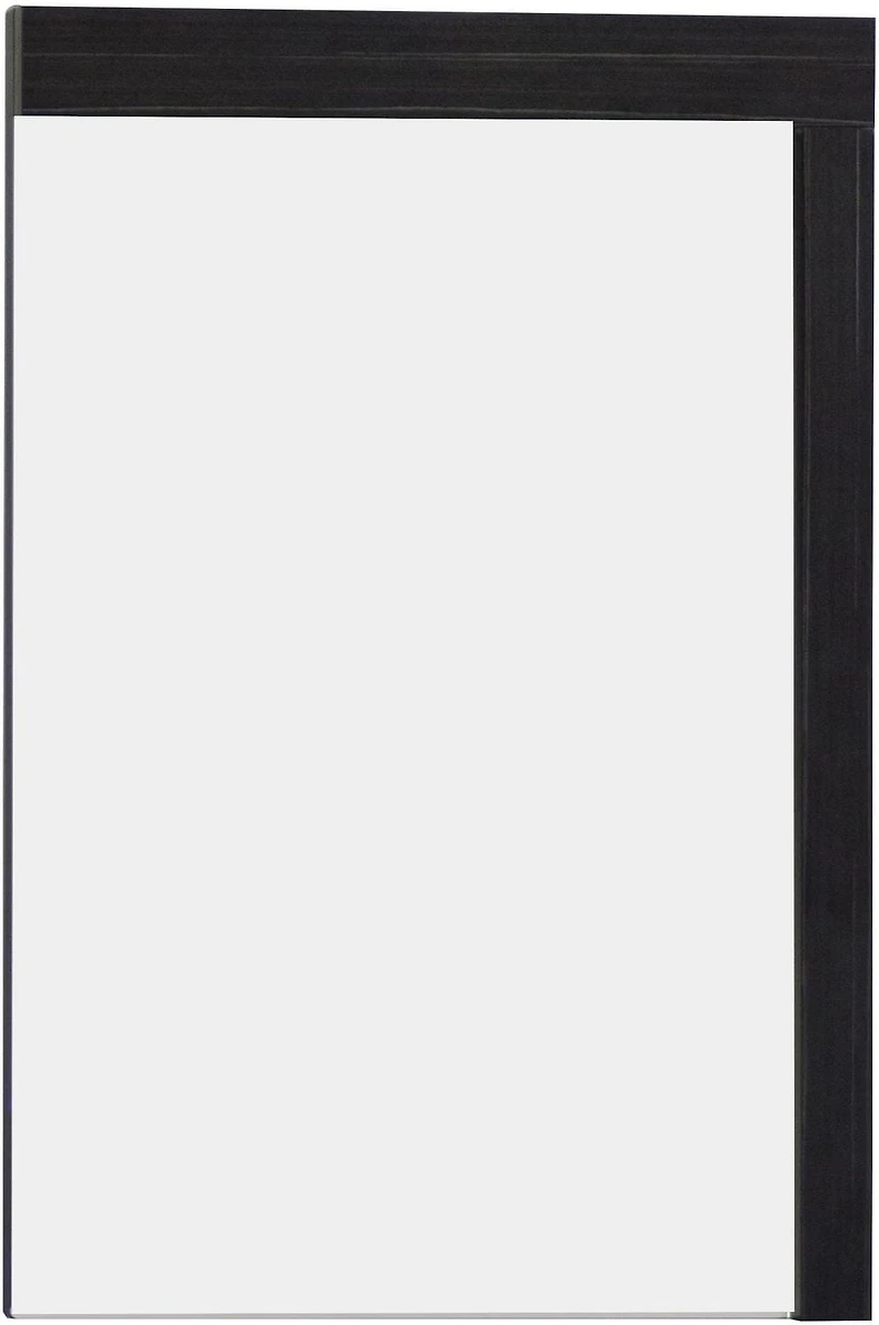 American Imaginations 23.5-in. W 35.5-in. H Modern Plywood-Melamine Wood Mirror In Dawn Grey AI-608
