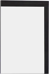 American Imaginations 23.5-in. W 35.5-in. H Modern Plywood-Melamine Wood Mirror In Dawn Grey AI-608