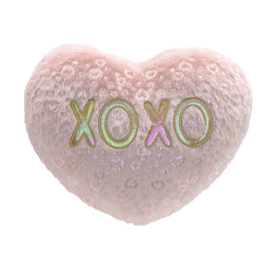 Façon de célébrer la Valentine Big Heart Xo Pillow, rose