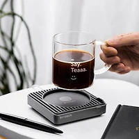 BUYDEEM OA2001B1 Chauffe-tasse extra large, chauffe-tasse à une touche avec 2 réglages de température et arrêt automatique.