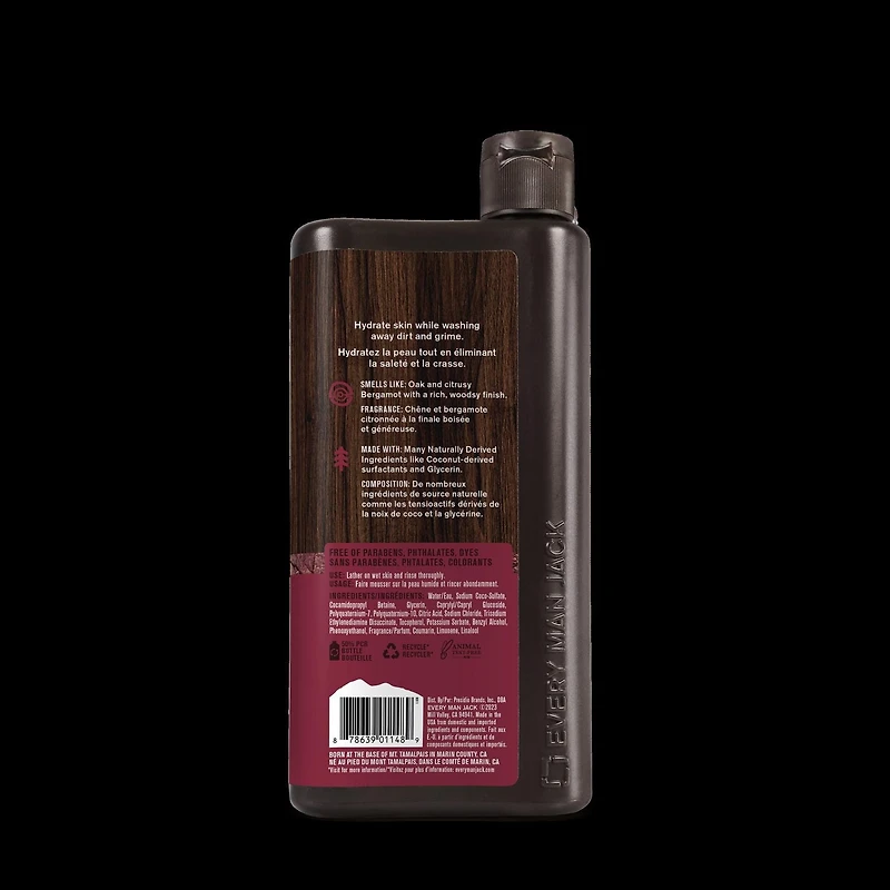 Every Man Jack Nettoyant Pour Le Corps Chêne Cramoisi 500ML