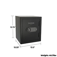 ONYX Series 15.75” Tall Home Safe, Steel Office Safe with Electronic Lock, Top Security Safe<br> With Electronic Lock & Fire Protection (1.01 Cu. Ft.) - SA-ONYX2