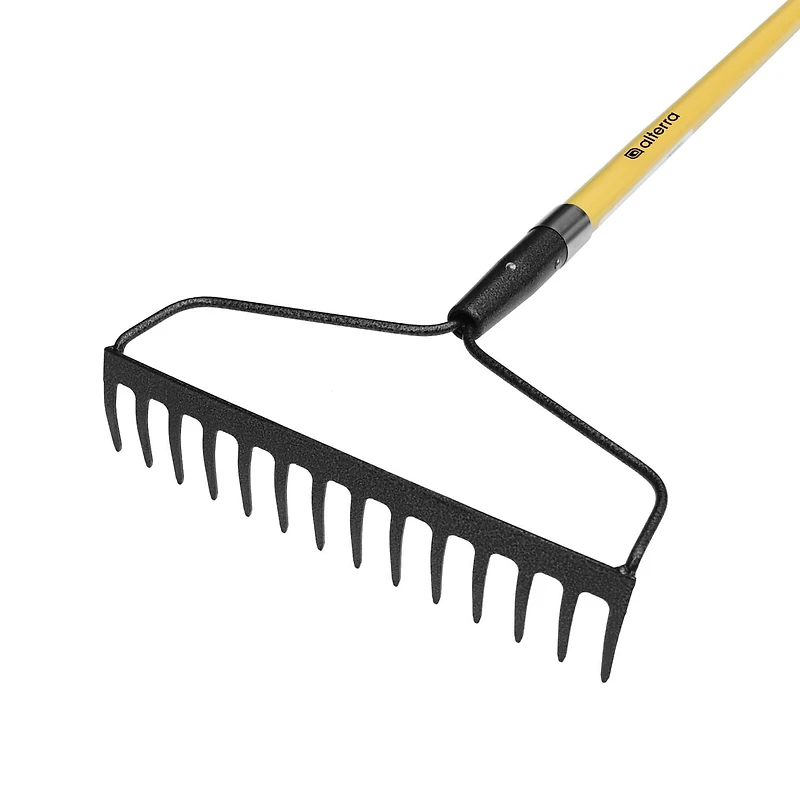 Alterra Fiberglass Long Handle 14-tine Bow Rake