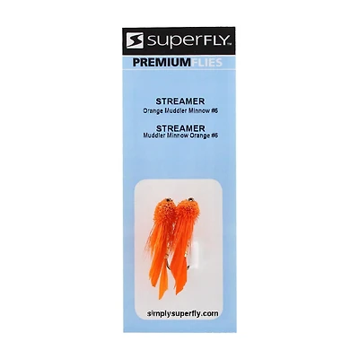 Superfly FLY6021-06P Streamer Muddler Minnow Orange #06 Ils sont destinés à imiter les poissons-appâts