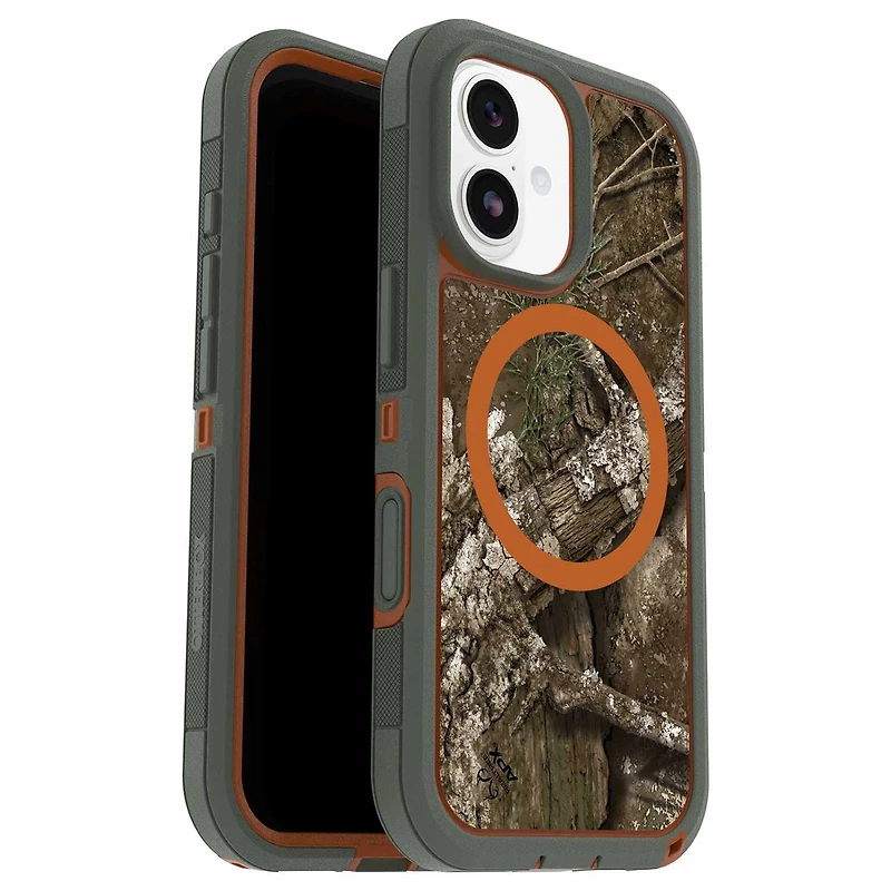 OtterBox Defender Pro XT Clear MagSafe Case w/Camera Control Realtree Apx (Green) for iPhone 17 Pro