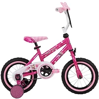 Minnie Mouse de Huffy, 12 Pouces, vélo pour les filles avec roues d'entraînement, rose 3-5 ans