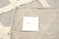 ECARPETGALLERY 5'0" x 7'9" Carved Cambridge Hand Made Area Rug for Living Room, Dining Room and Bedroom in Grey