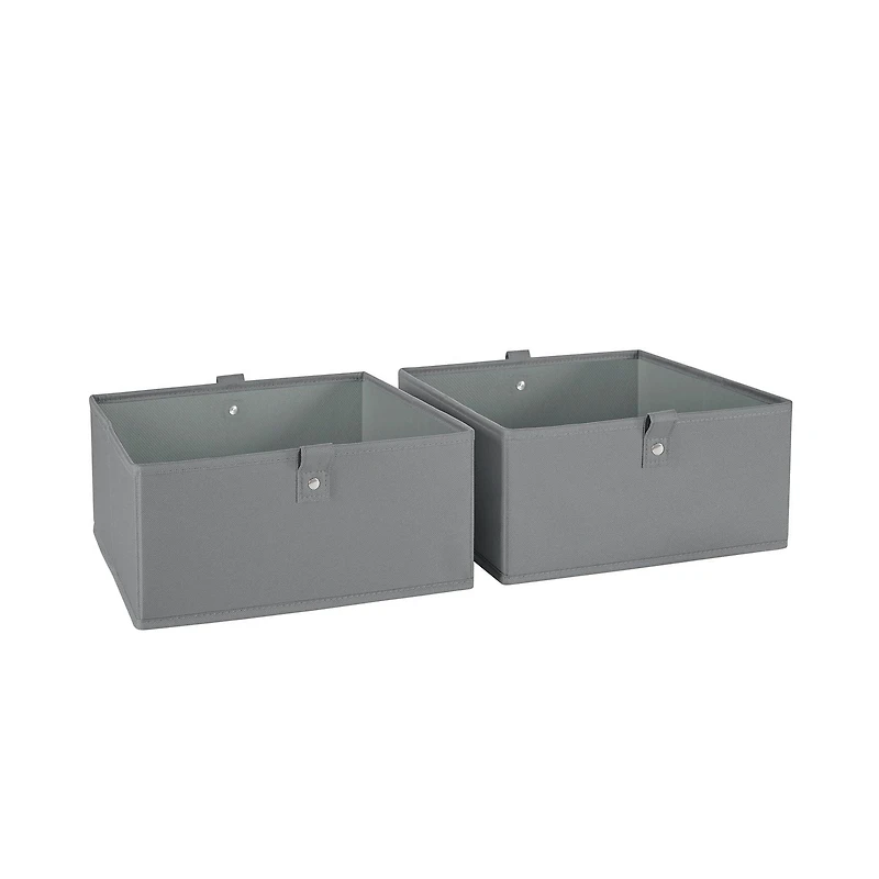 Kids 4-Tier 24in Ladder Shelf with Toy Organizer and 2pc Gray Bins
