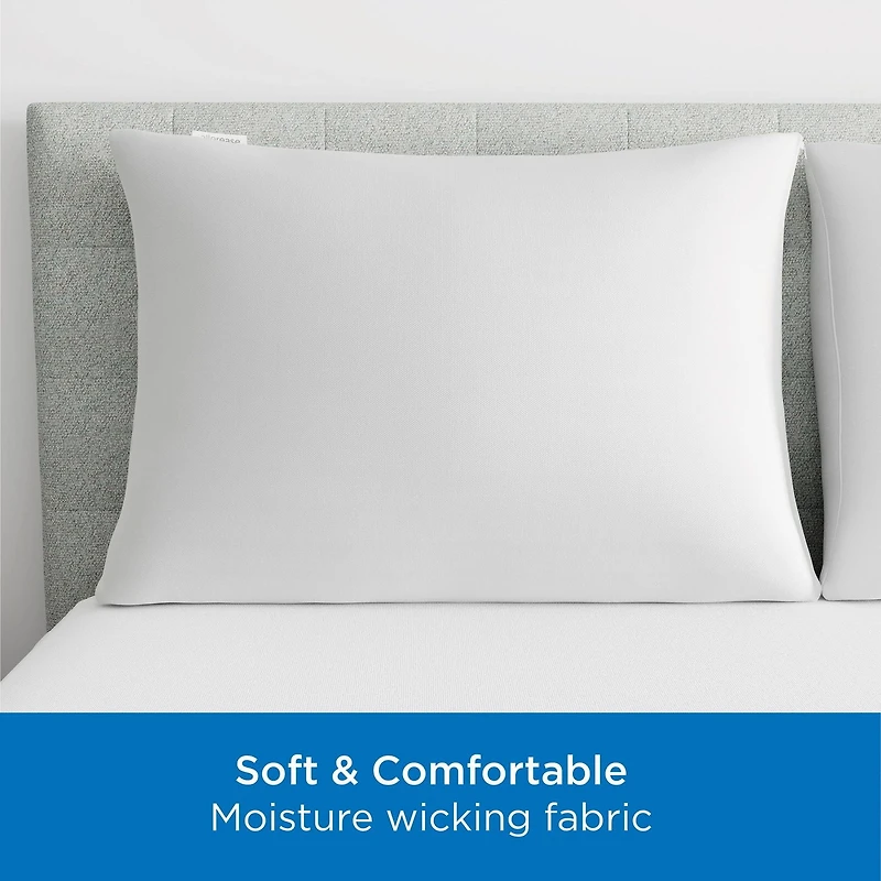 AllerEase Maximum Allergy Protection Zippered Breathable Pillow Protector, Zippered pillow protector