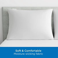 AllerEase Maximum Allergy Protection Zippered Breathable Pillow Protector, Zippered pillow protector