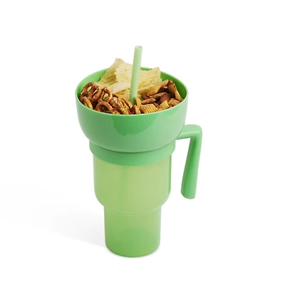 Mainstays 32oz Stadium Tumbler, Green, Water Bottle