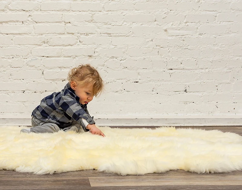 H-Natural New Zealand Sheepskin Rug