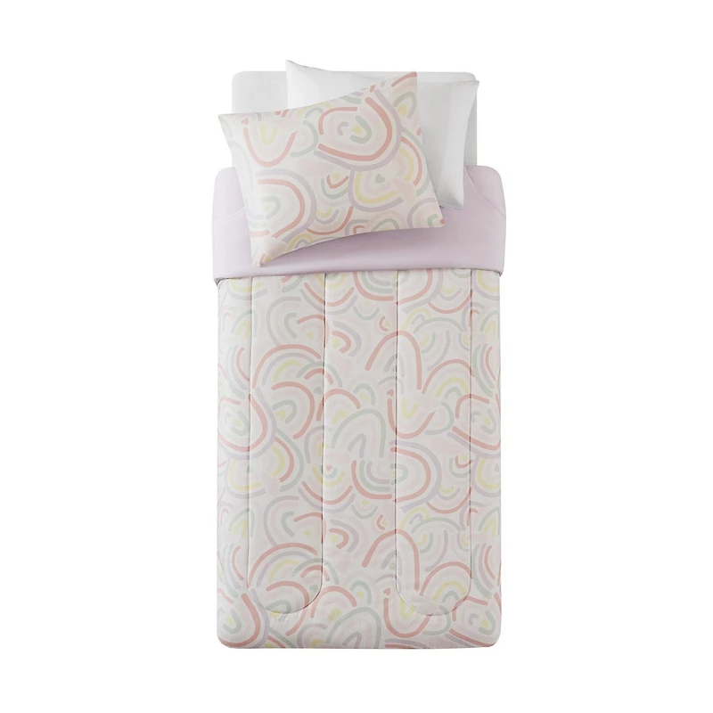 Ensemble d'édredon Arc-en-ciel Mainstays Kids 1 Place, 2P/grand