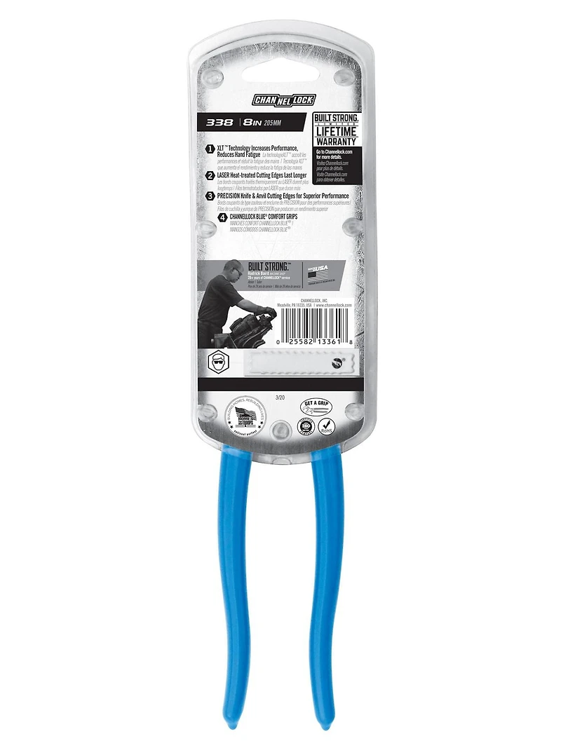 CHANNELLOCK 8" HL Diag Pince coupante