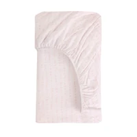 Jersey Fitted Crib Sheet, Pink Dots