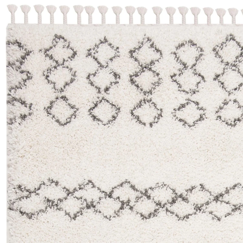 Safavieh Moroccan Fringe Scarlett Tapis Géométrique Shag