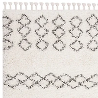 Safavieh Moroccan Fringe Scarlett Tapis Géométrique Shag