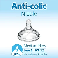 Dr. Brown’s Natural Flow® Anti-Colic Options+™ Wide-Neck Baby Bottle 11 oz/330 mL, 2 pack, 2 pack
