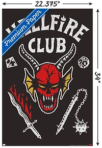 Netflix Stranger Things: Season 4 - Hellfire Club Wall Poster