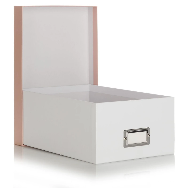 Pinnacle Frames and Accents Photo Box Pink and White