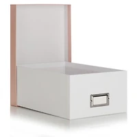 Pinnacle Frames and Accents Photo Box Pink and White