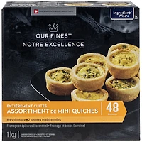 Assortiment de mini quiches Notre Excellence 1 kg
