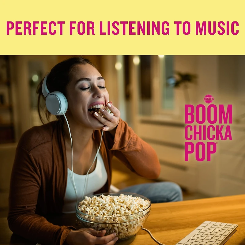 Angie’s BOOMCHICKAPOP® sans gluten sucré et salé végétalien maïs éclaté prêt à manger Une collation sans cholestérol, à grains entiers, sans OGM, kasher, sans gluten