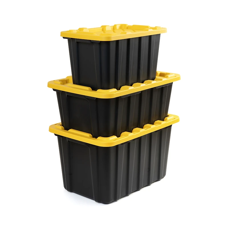 Tuff StoreTM 70L (18.5 gal.), Heavy Duty - Safety Yellow & Carbon Black