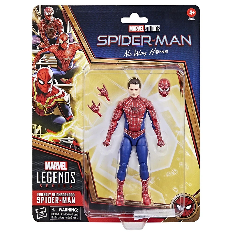 Hasbro Marvel Legends Series Friendly Neighborhood Spider-Man, Spider-Man: No Way Home Collectible 6 Inch Action Figures, Ages 4 and Up