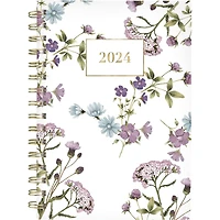 Petit Agenda Hebdomadaire/Mensuel 18 Mois 2024 Cambridge, Jardin Estival