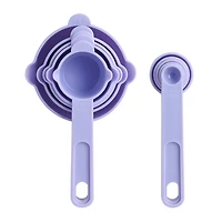 Way to Celebrate 10-Piece Measuring Cup and Spoon Set, Purple