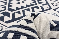 ECARPET Indoor/Outdoor for Balcony, Patio and Garden Aaya Blue Rug