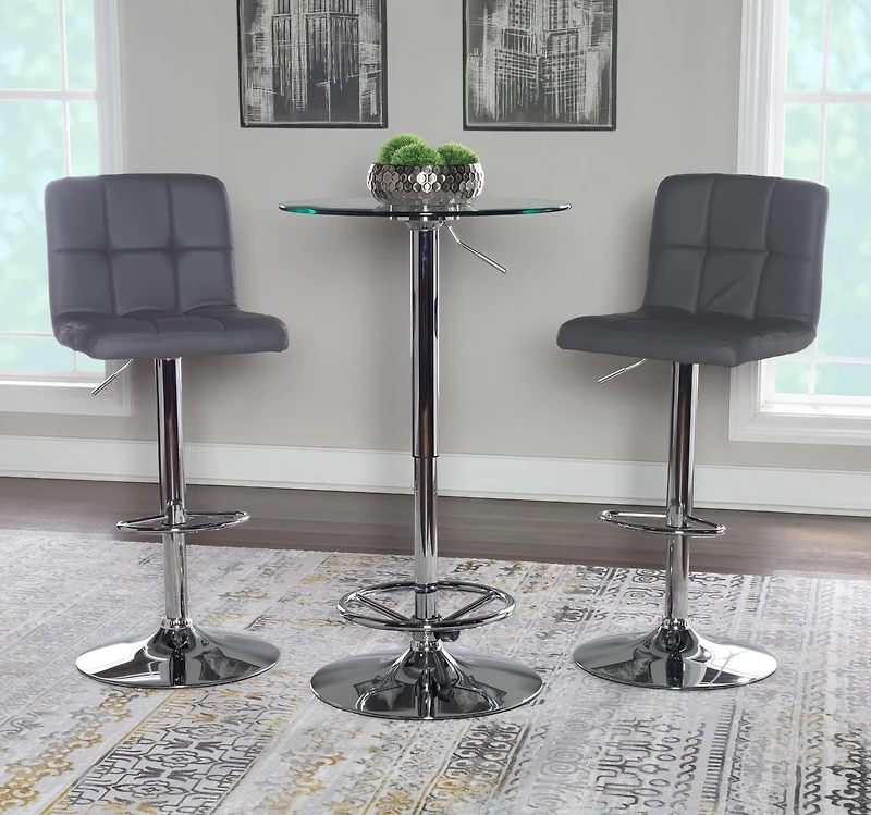 Tabouret de bar Nasar, Gris