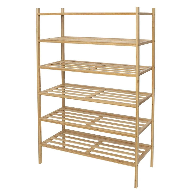 Tidyliving 3 tier bamboo shoe rack, stackable