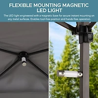 Sunjoy Gazebo Pour Barbecue 8 x 5 Pi, Gazebo Extérieur À Deux Niveaux, Hauteur Du Plafond Réglable, Pour Barbecue, Pique-Niques, Événements En Plein Air, Gris