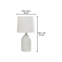 Lampe de table HOMETRENDS 61 cm, gris délavé