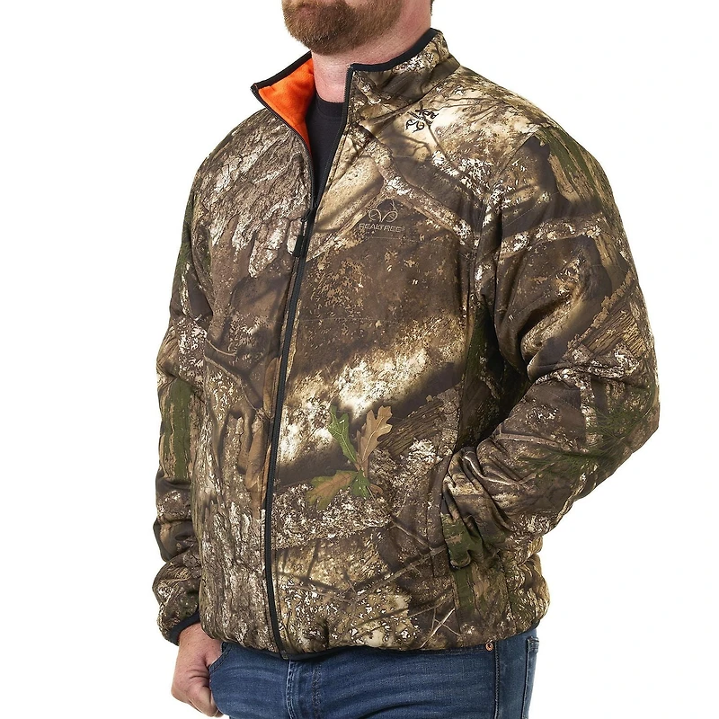 Realtree APX Men's Reversible Jacket - Blaze Orange