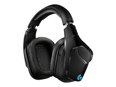 Casque de jeu G935 Câblé / Sans fil Sur tête Stéréo Logitech - USB, Mini-phone (3.5mm) - Câblé -Sur tête - Binaural - Circumaural - Cardioïde, Uni directionnel Microphone - Noir, Bleu
