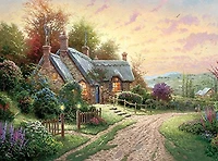 Thomas Kinkade A Peaceful Time 1000-Piece Jigsaw Puzzle