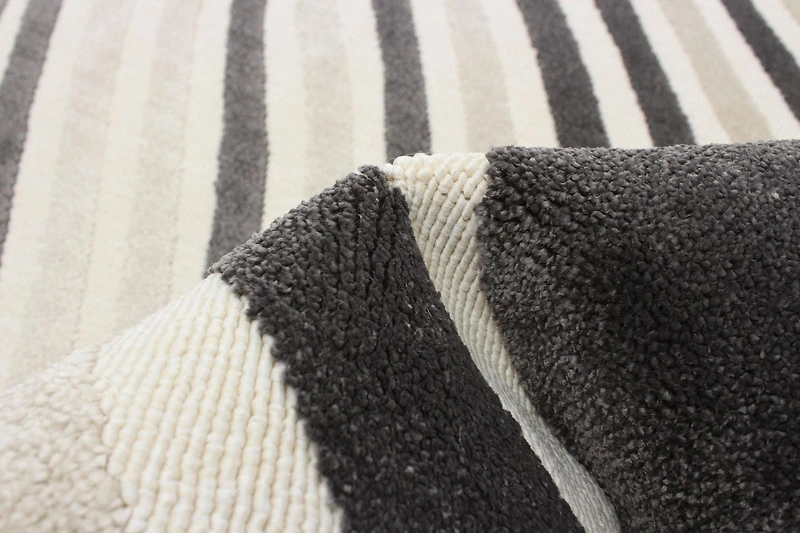 ECARPET Modern Area Rug for Dining Room, Living Room, Bedroom or Den Zuma Taupe